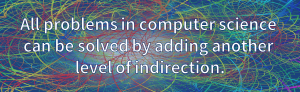 Reference API is a form of indirection. Quote: All problems in computer science can be solved by adding another level of indirection.