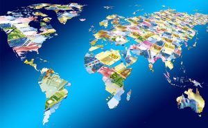 How to fix Java local problems when upgrading from Java 8. Map of world with pictures of paper currency overlaid on each country