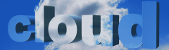 Cloud computing - image of cloud with the word cloud