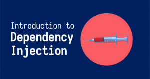 Introduction to dependency injection. Image of a syringe.