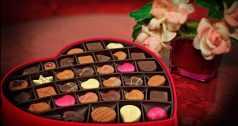 Learner engagement - romantic image of roses, hearts and chocolates