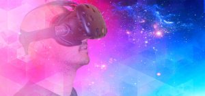 Tech with empathy: image of a man wearing a VR headset